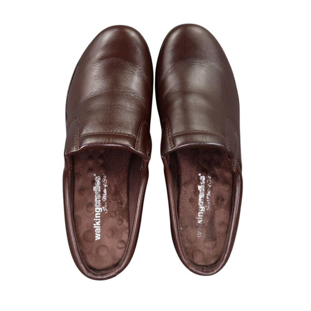 Walking Cradles Shoes Women 8.5 Slip On Clog Classic Comfort Leather Hamlet Mule - Picture 7 of 15